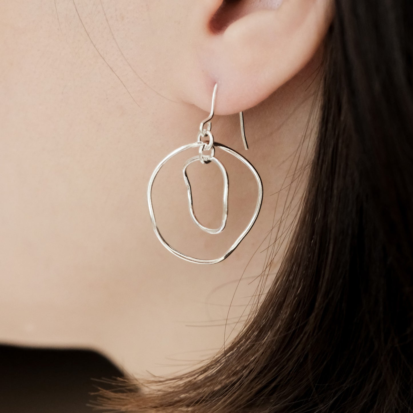 言成金工坊| Amoeba Earring 不規則耳環