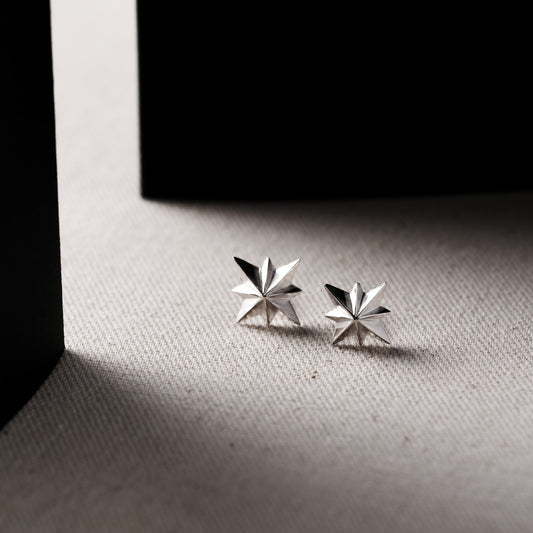 言成金工坊| Octagram Earring 八芒星耳環
