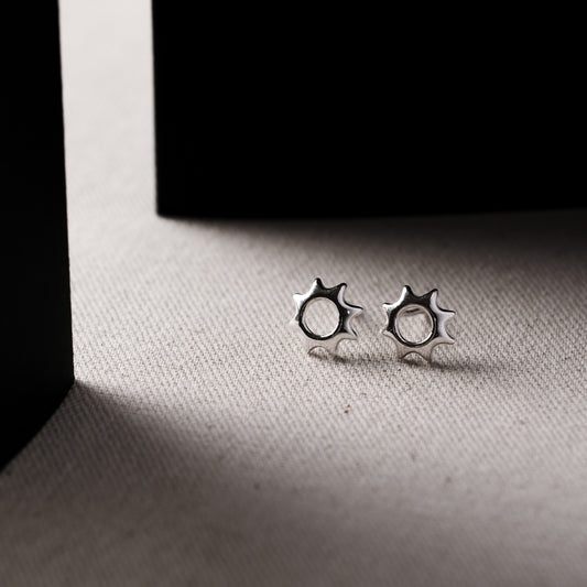 言成金工坊| Sun Earring 太陽耳環