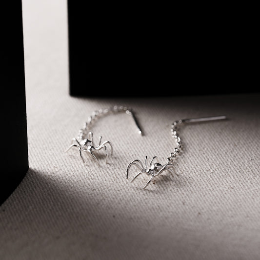 言成金工坊| Spider Earring 蜘蛛耳線 Thread