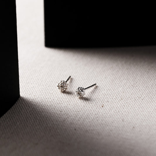 言成金工坊|Knot Earring 繩結耳環