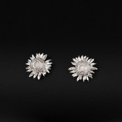 言成金工坊｜ Helianthus Earring 向日葵耳環