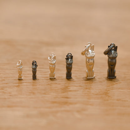 言成金工坊設計｜貝斯蒂特 - 貓咪幸運符純銀項鍊 Bastet Amulet Silver necklace