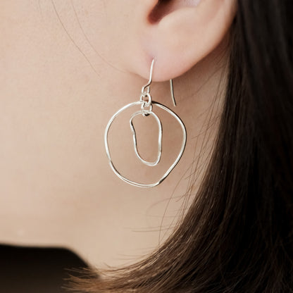 言成金工坊｜ Amoeba Earring 不規則耳環