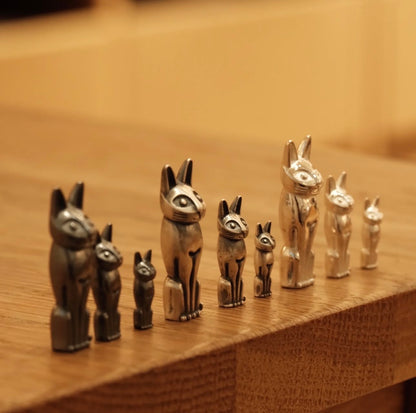 言成金工坊設計｜貝斯蒂特 - 貓咪幸運符純銀項鍊 Bastet Amulet Silver necklace