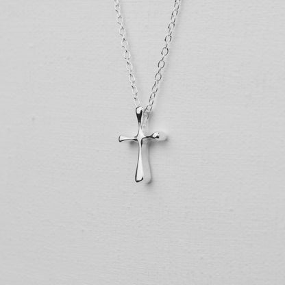 言成金工坊｜ Round Cross Necklace 圓十字架項鍊