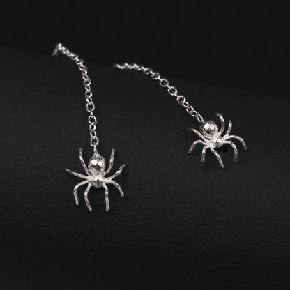 言成金工坊｜ Spider Earring 蜘蛛耳線 Thread